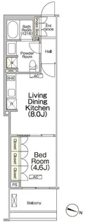 東京都中央区日本橋浜町2【マンション】の間取り