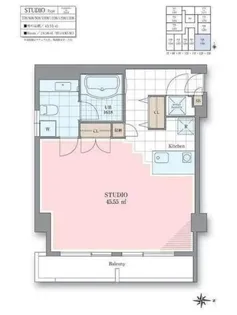 ホテル&レジデンス六本木【7階】の間取り