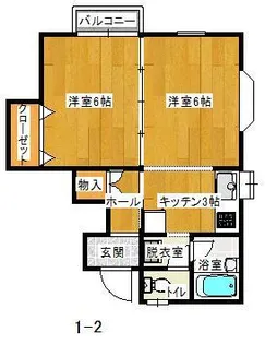 ROC裕亀ヶ崎【1階】の間取り