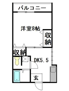 神奈川県横浜市神奈川区松見町1【マンション】の間取り