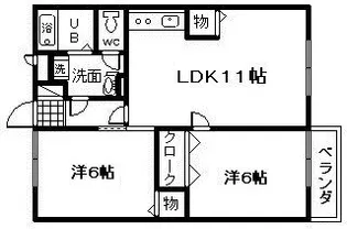 グランピアハイツ【1階】の間取り