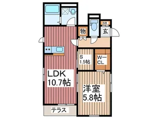 ル・レーヴ・ドゥ・タカ【1階】の間取り