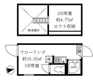 ティ・アーモタルト【1階】の間取り
