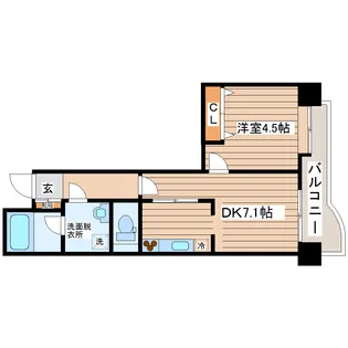ダイアパレス泉崎【4階】の間取り