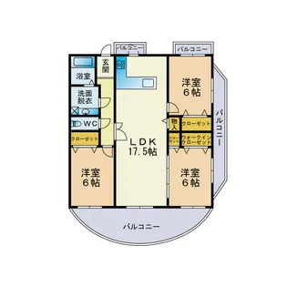 アスティオンノガミ【3階】の間取り