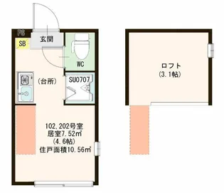 ハーモニーテラス南砂町【2階】の間取り