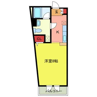 コモド若葉【4階】の間取り