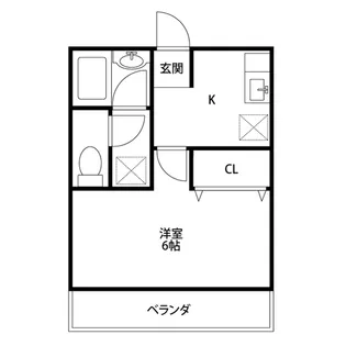 當麻ハイム【1階】の間取り