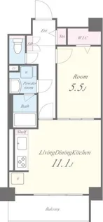 グーフォ クオーレ【1階】の間取り