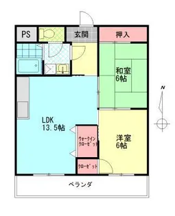 アグリス正【2階】の間取り