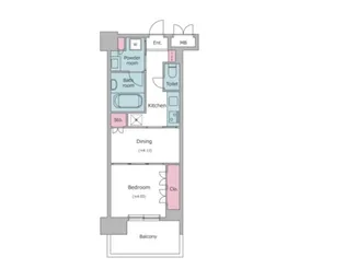 レジディア文京本郷【6階】の間取り