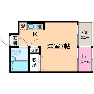 スクエアコート【7階】の間取り