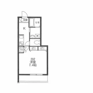 トロワリビエール【2階】の間取り