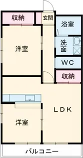 ISESAKI APRTMENT【2階】の間取り