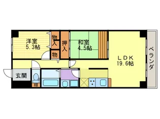 ルネ下鴨東【3階】の間取り