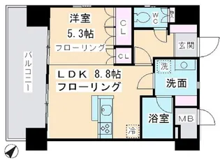 デル・スール テラス【6階】の間取り