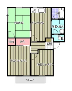 アネックスR・SすみのA棟【1階】の間取り