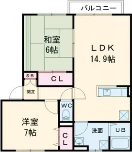カーサベルデ【2階】の間取り