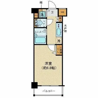 プレール・ドゥーク清澄白河【7階】の間取り