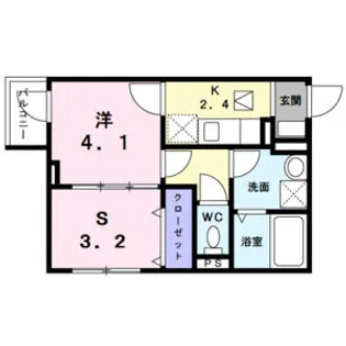 ソレイユガーデン【1階】の間取り