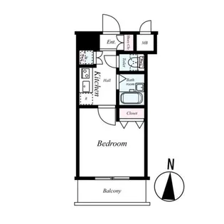 ヴィーダ御茶ノ水【8階】の間取り