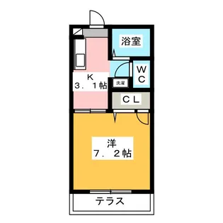 リニーヒル【1階】の間取り