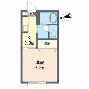 ボナール上川【2階】の間取り