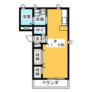 ユニバーサルII【1階】の間取り