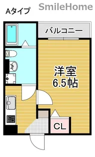 シャトー住之江【1階】の間取り