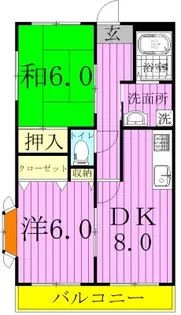 アイミーパーク【2階】の間取り