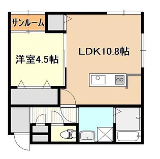 Flourish In 上所駅前【2階】の間取り