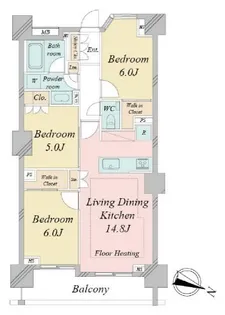 ドゥーエ早稲田【3階】の間取り