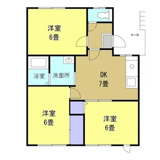 カーサ・ヴェルデ【1階】の間取り