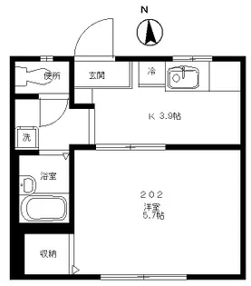 ディアス桜丘【2階】の間取り