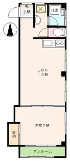 パレス中村I【3階】の間取り