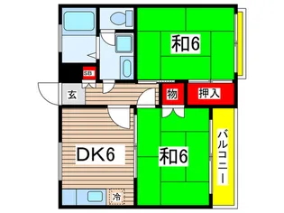 メゾンドイズミA【2階】の間取り