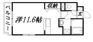 アドバンシティマルモ【2階】の間取り