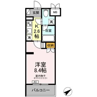 CINZA若林【3階】の間取り