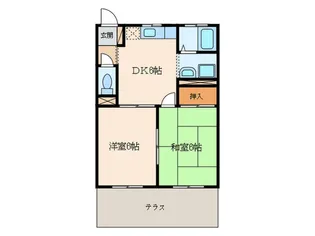 サンコート塚口【1階】の間取り