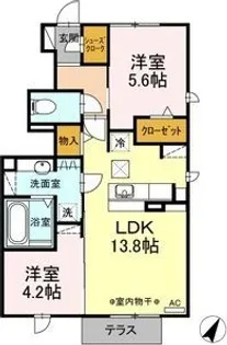 Melodeon Fuso【1階】の間取り