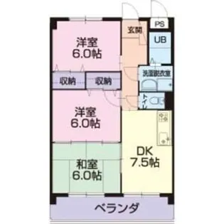 グランメール【1階】の間取り