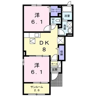 カルム ヒルズ【1階】の間取り