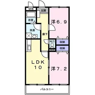 ソレアード【3階】の間取り