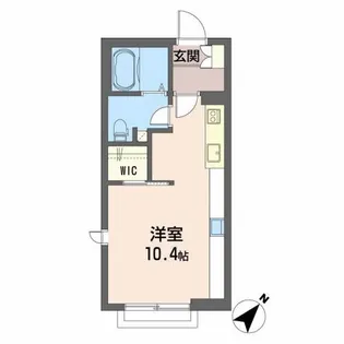 シャーメゾン川内B【2階】の間取り