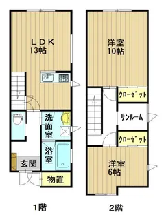 グランツD【1階】の間取り