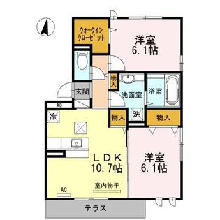 アルティスタA【1階】の間取り