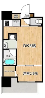 ロータス武之橋【9階】の間取り