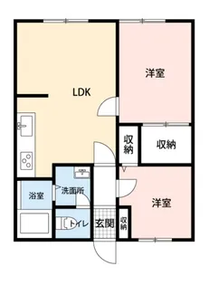 スカイハイツ(都留市II)【2階】の間取り