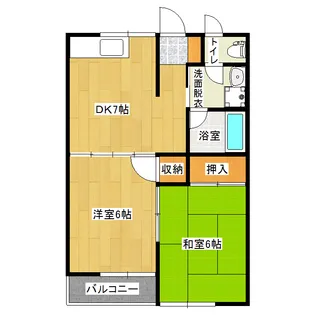 サンハイツ今井 105号室【1階】の間取り