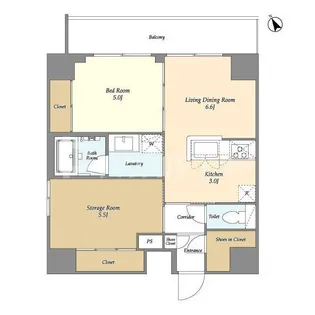 リビオメゾン入谷【9階】の間取り